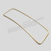 A 67 013b - Trim strip windshield 170S brass unchromed