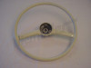 C 46 115 - steering wheel, ivory colored - REPRO