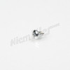 C 69 057b - Vite a testa ovale cromata B 2,9x6,5 DIN 7981 per barre lamellari