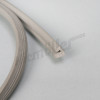 C 88 114a - Rubberen profiel tussen hoorn en bumper grijs Meterware