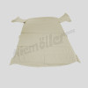 D 69 019 - canopy, artificial leather perforated, ready sewn, replica, cream, without sunroof W110/111/112 Limousine