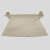 D 69 233 - Headliner (imitation leather) W111/112 Coupe without sunroof, ready sewn, reproduction, cream