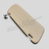 D 81 043a - Aletta parasole sinistra Repro dal '67 Beige con supporto (250SL dal telaio 2980 + 280SL)