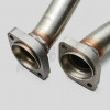 F 49 000e - Sistema di scarico in acciaio inox W107 280SL/SLC Compresi 2 morsetti ciascuno da 47,5 e 50,5 mm
