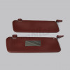 F 81 164e - Set of sun visors bordeaux red R107