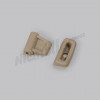 F 81 176c - Clip + bearing for sun visor - beige 2-piece