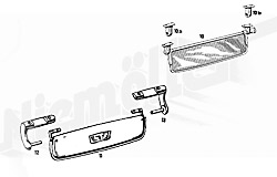 Sun visor for a Mercedes-190SL classic car